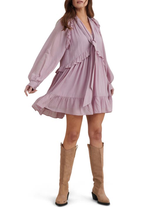Bohana Long Sleeve Ruffle Minidress