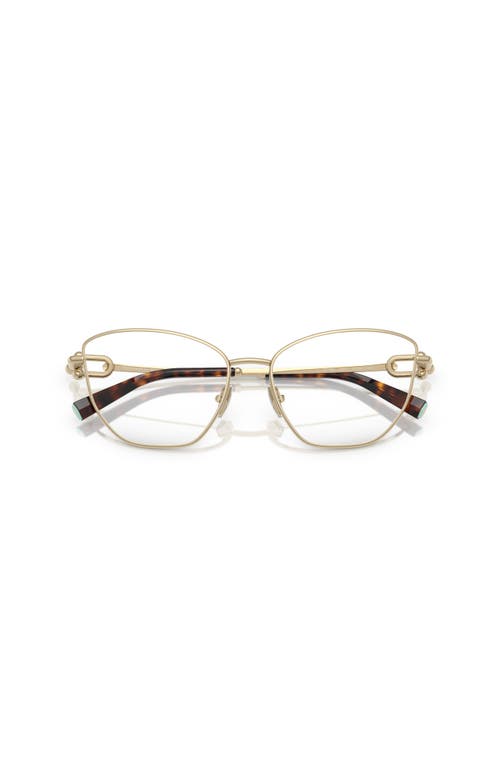 Tiffany & Co . 55mm Cat Eye Optical Glasses In Gold