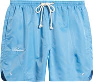 Elwood Olympic Embroidered Logo Nylon Shorts