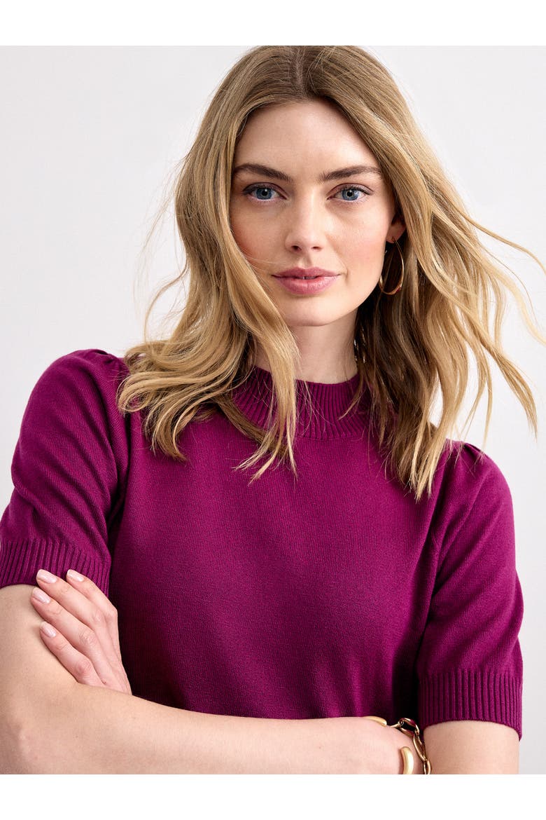 Charmaine Mock Neck Jumper, Alternate, color, Pink