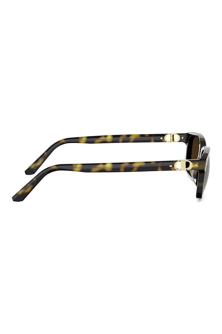 Petit CD S1I 54mm Rectangular Sunglasses, Alternate, color, DHAV/BRN