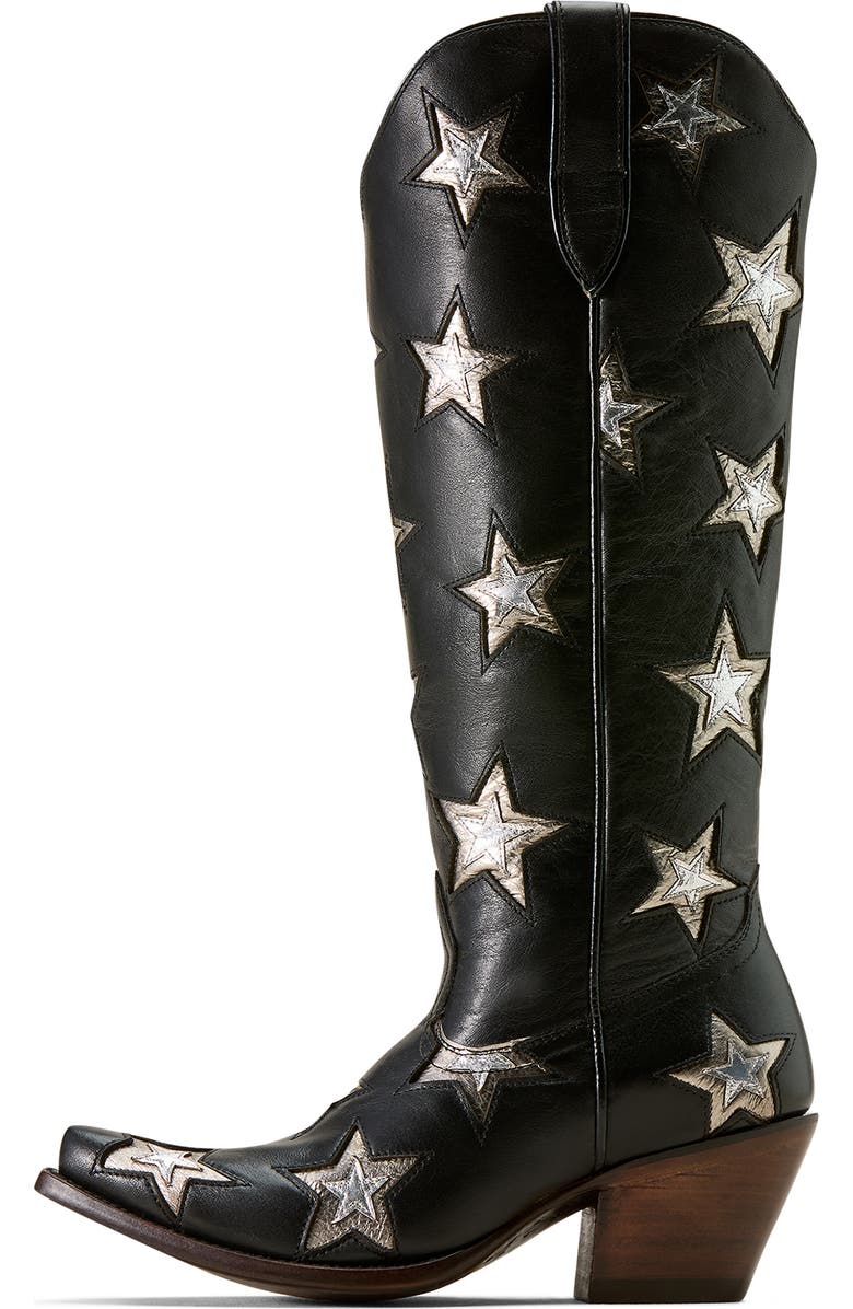 Ariat Casanova Star X Toe Western Boot, Alternate, color, Inkwell Black