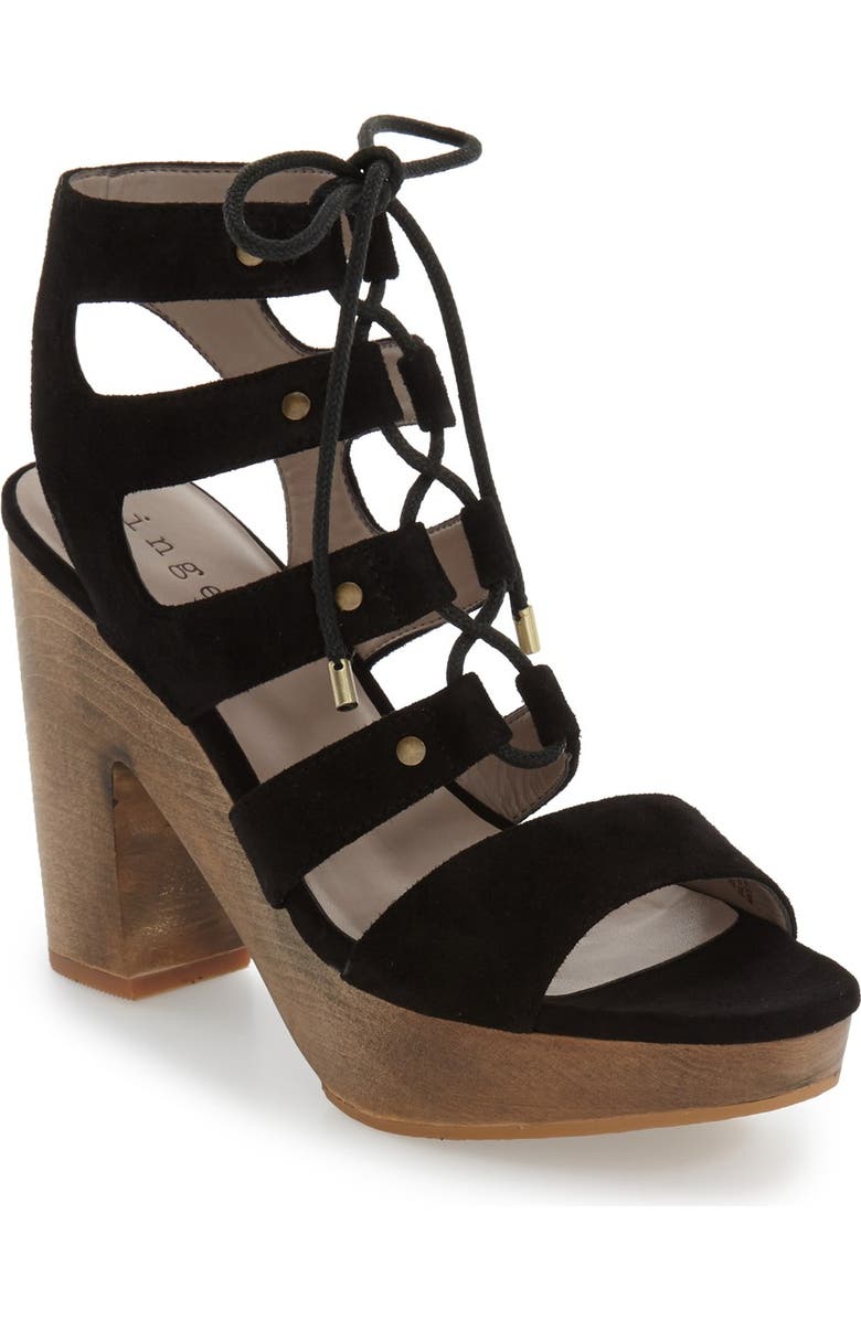 Hinge 'Skylar' Lace-Up Sandal, Main, color,