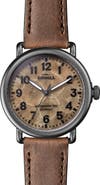 Shinola Runwell Petoskey Leather Strap Watch, 41mm