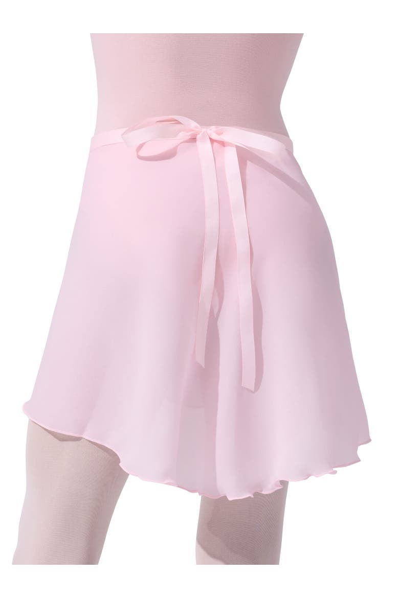 Georgette Wrap Skirt, Alternate, color, pink