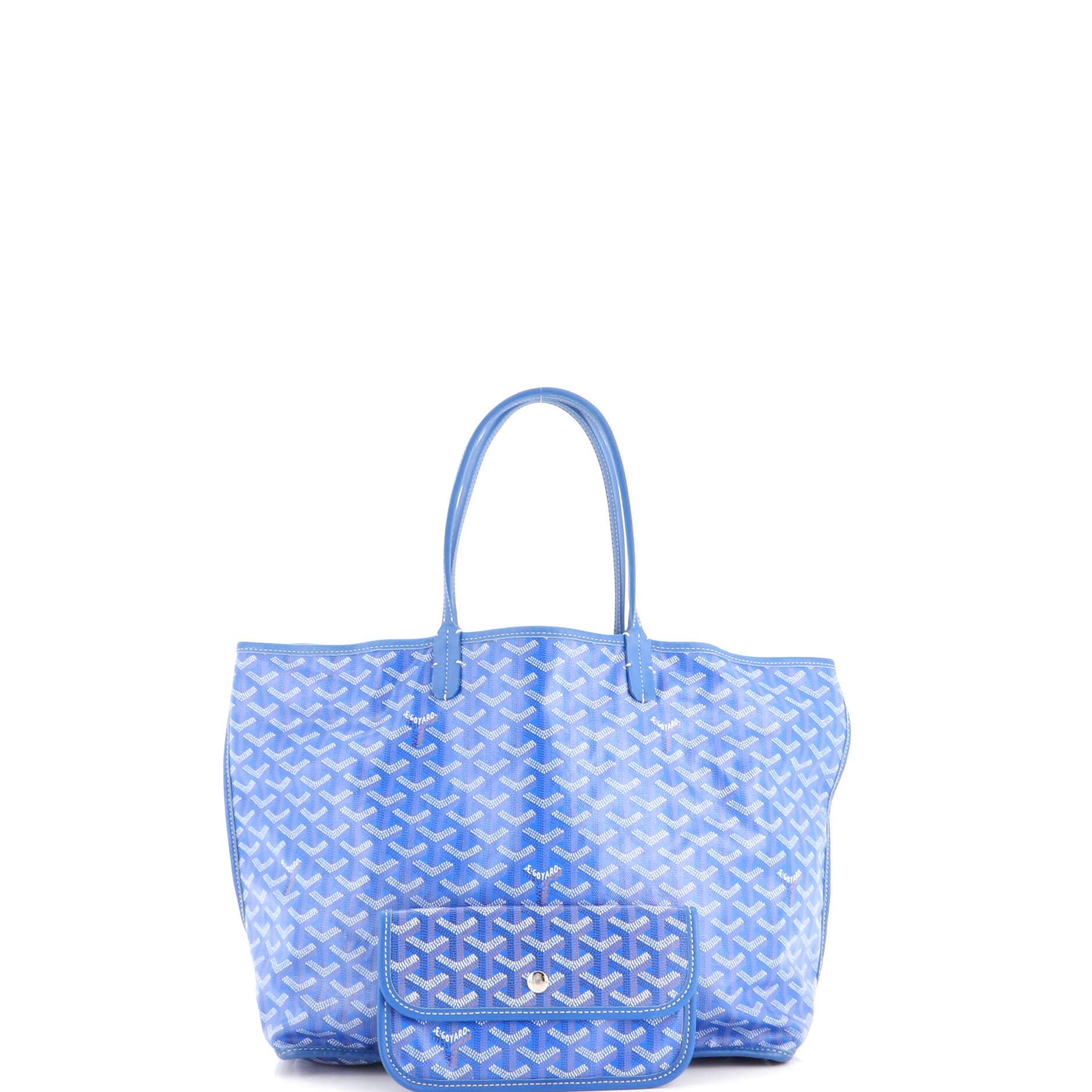 Anjou Reversible Tote Coated Canvas PM, Alternate, color, Blue