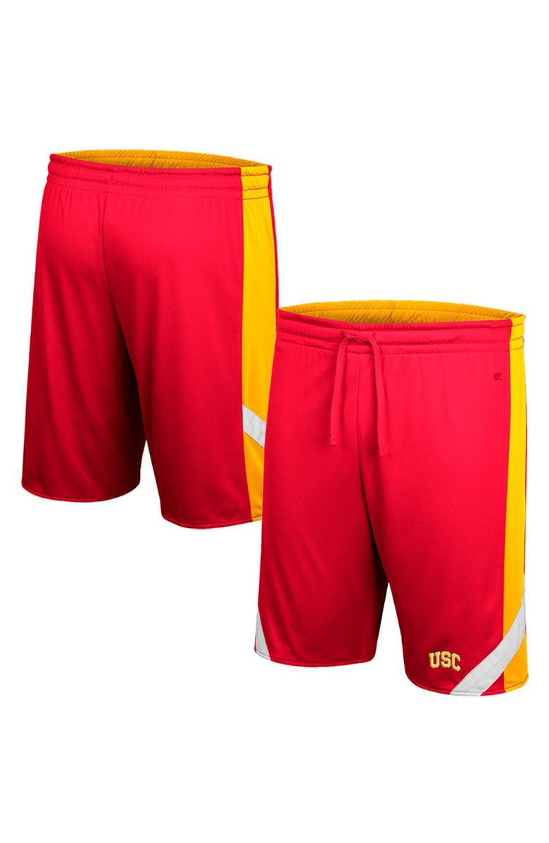 COLOSSEUM Men's Colosseum Cardinal/Gold USC Trojans Am I Wrong Reversible Shorts, Main, color,