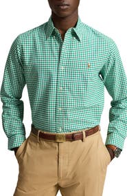 Polo Ralph Lauren Gingham Long Sleeve Oxford Shirt