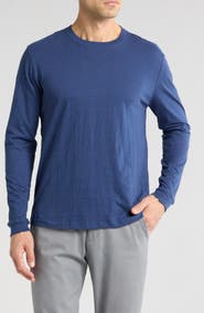 Coastaoro Long Sleeve Slubby Crewneck T-Shirt