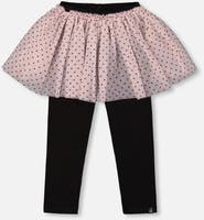 Deux par Deux Leggings with Tulle Skirt