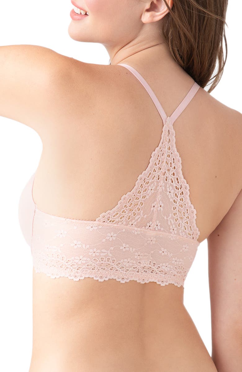b.tempt'd by Wacoal Front Close Underwire Racerback Bra, Alternate, color, Rose Smoke