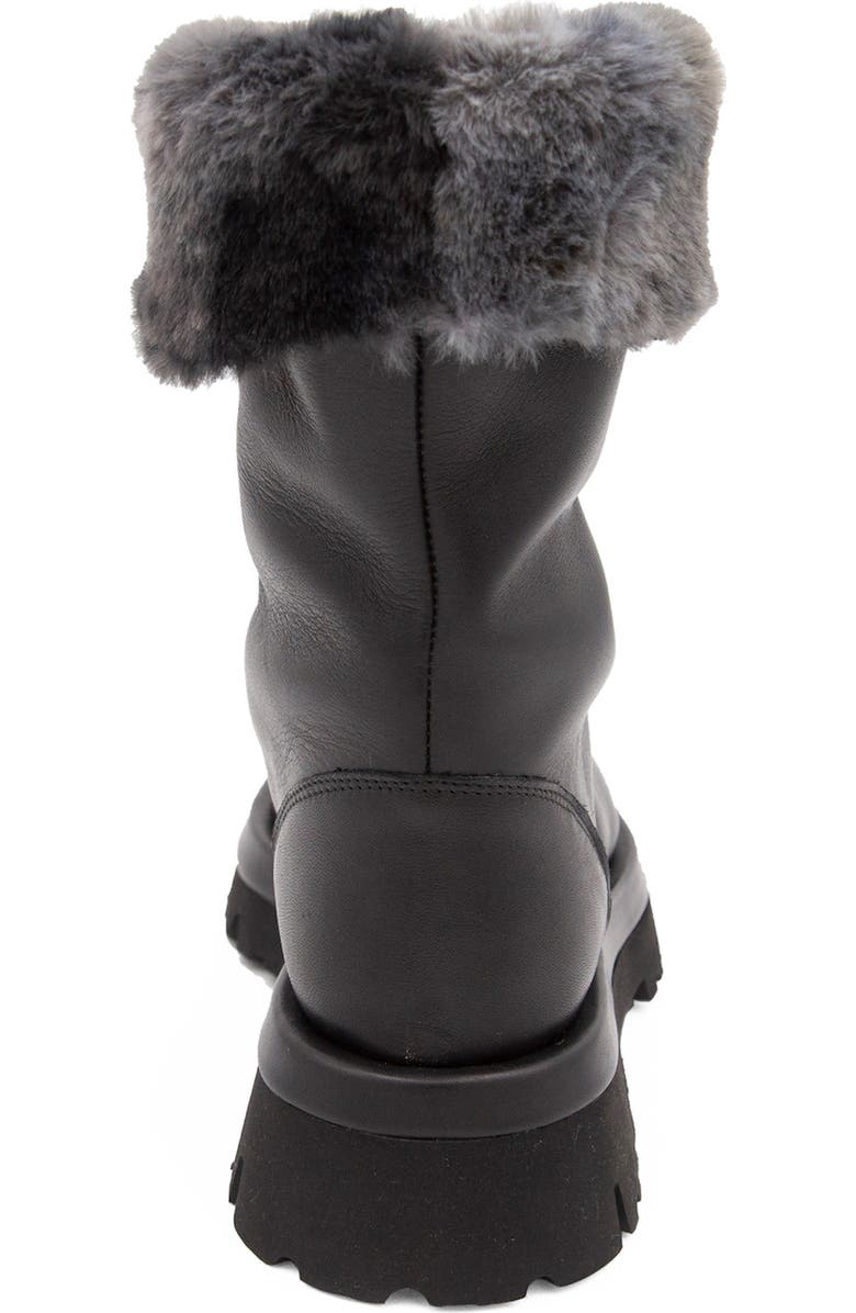 Valentina Rangoni Folgore Faux Fur Platform Combat Boot, Alternate, color,