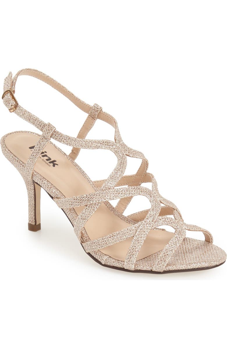 Paradox London Pink 'Rich Glitter' Sandal, Main, color,