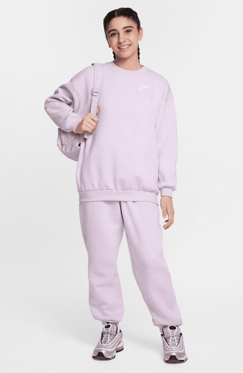 Nike Kids' Sportswear Club Fleece Sweatshirt In Purple