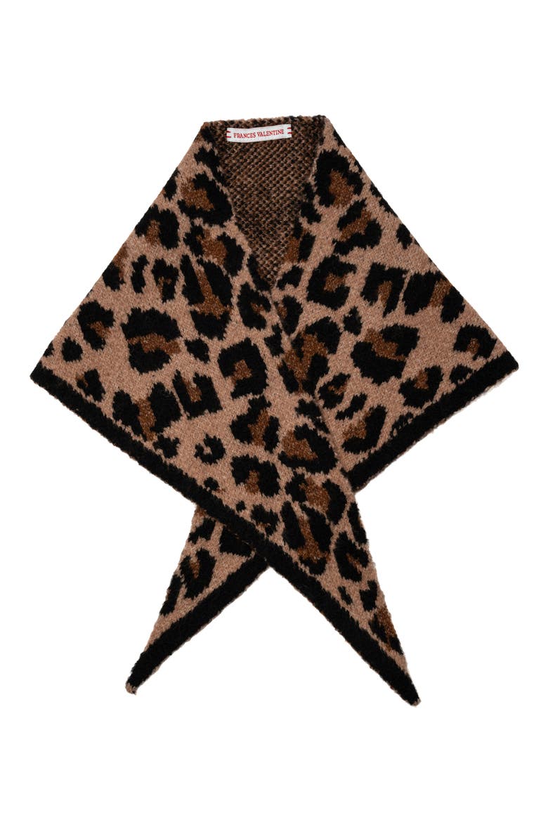 Leopard Triangle Scarf, Main, color, MULTI