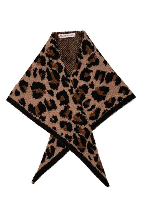 Leopard Triangle Scarf