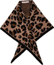 Frances Valentine Leopard Triangle Scarf