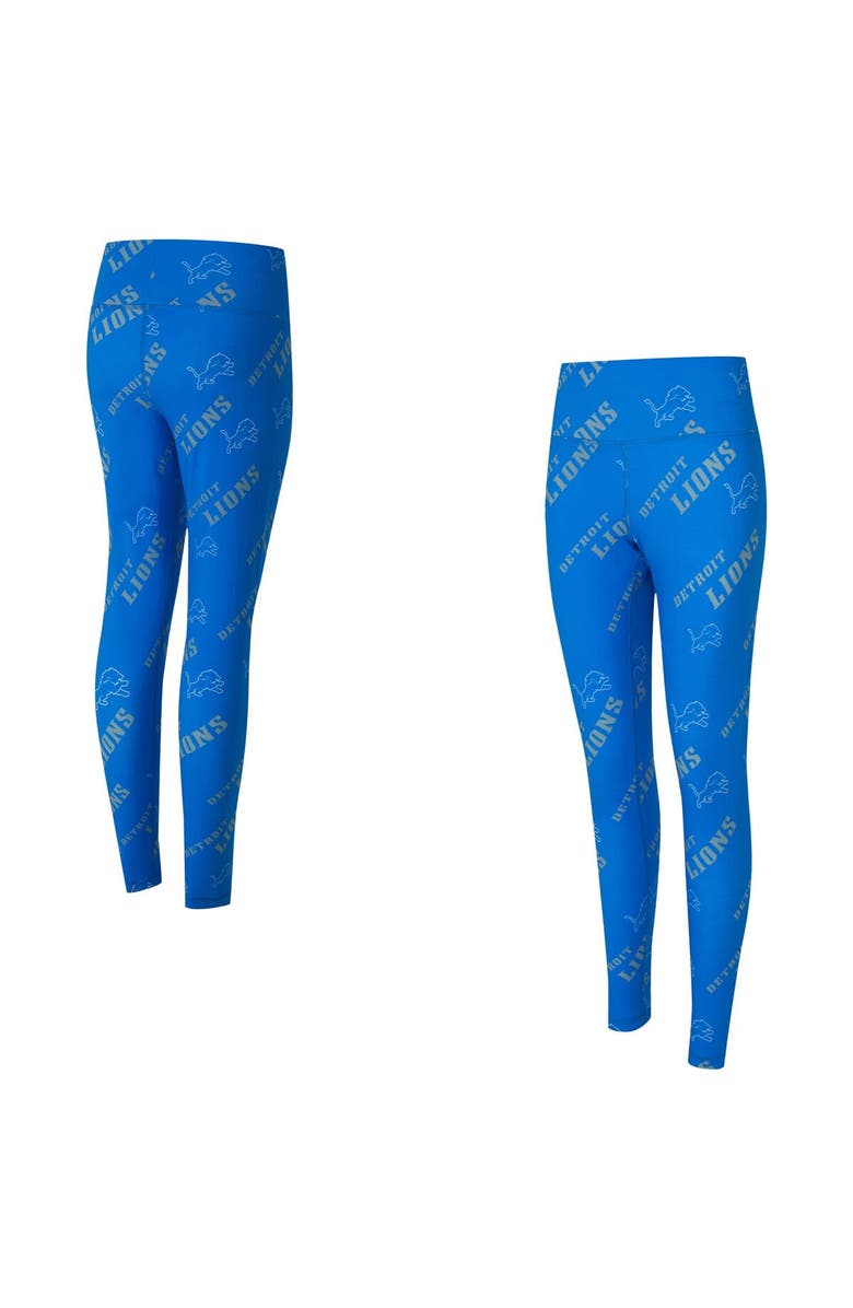 CONCEPTS SPORT Women's Concepts Sport Blue Detroit Lions Mosaic Allover Print Leggings, Main, color, Blue