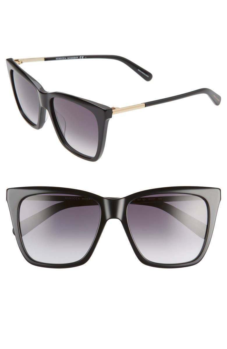 Rebecca Minkoff Indio 55mm Gradient Cat Eye Sunglasses, Main, color,