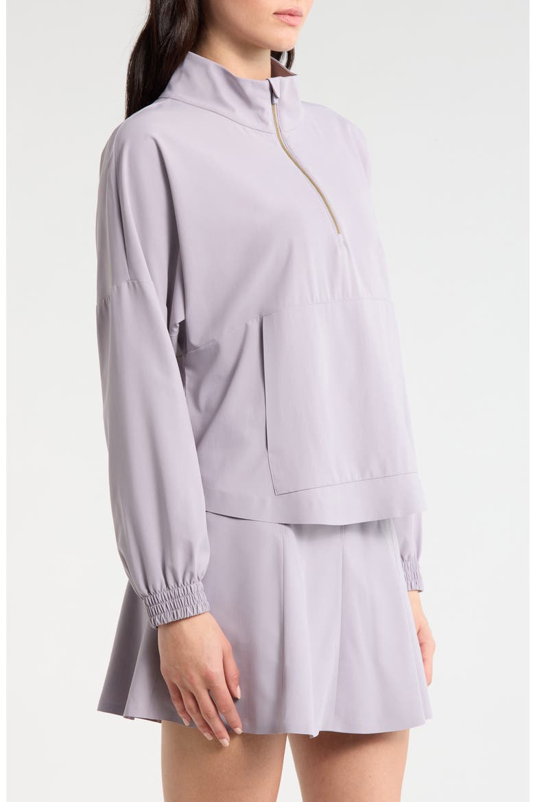 Mirage Water-Repellent Half-Zip Jacket, Alternate, color, PURPLE SMOKE