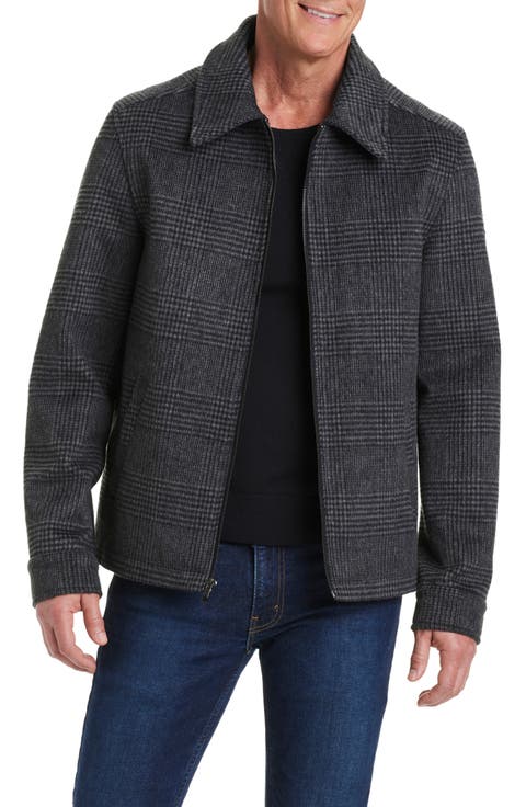 Plaid Flannel Zip Jacket