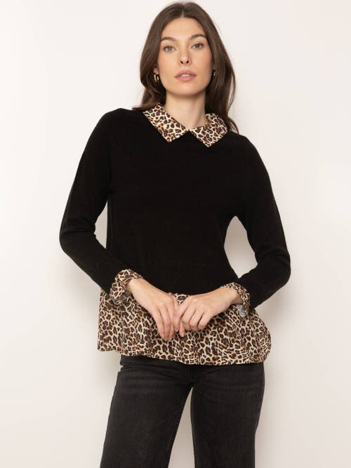 Central Park West Nova Leopard Print Twofer In Black