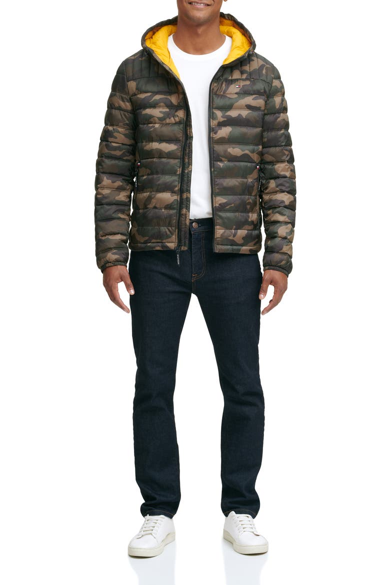 Packable Hooded Puffer Jacket, Alternate, color, CAMOUFLAGE