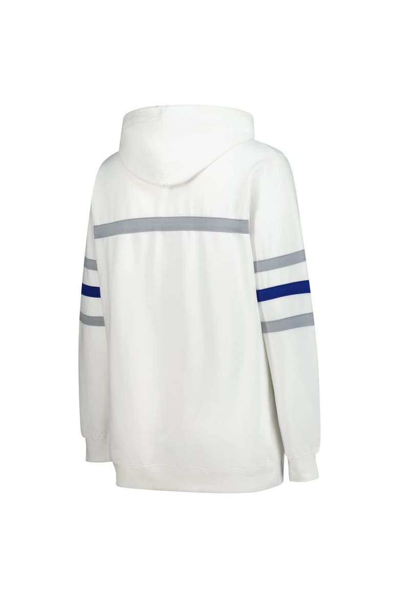 Women's Mitchell & Ness White Buffalo Bills Plus Size Head Coach Throwback Pullover Hoodie, Alternate, color, White