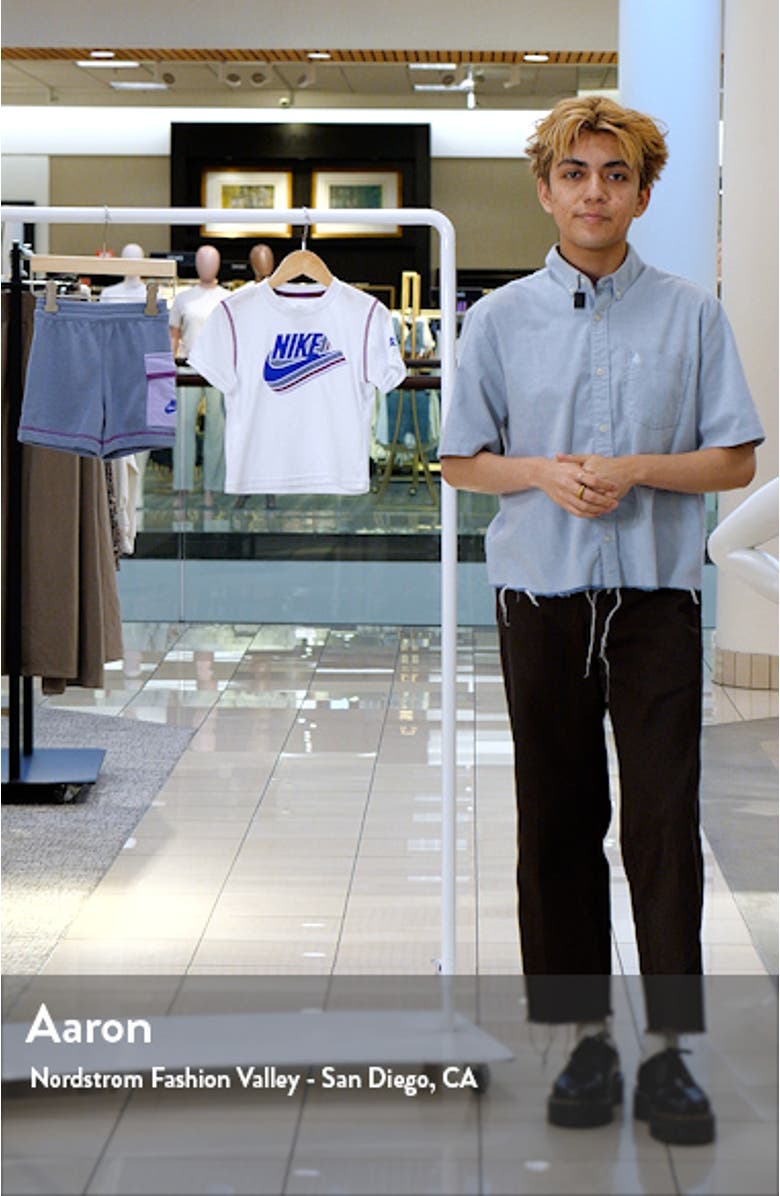 Kids' Swoosh Graphic T-Shirt & Knit Cargo Shorts Set, sales video thumbnail