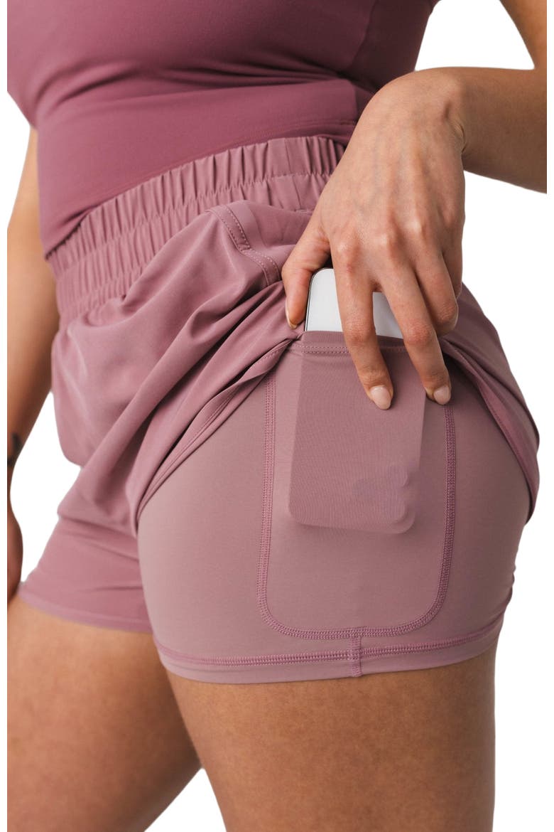 Breeze Run Short V1 Fit, Alternate, color, Rose