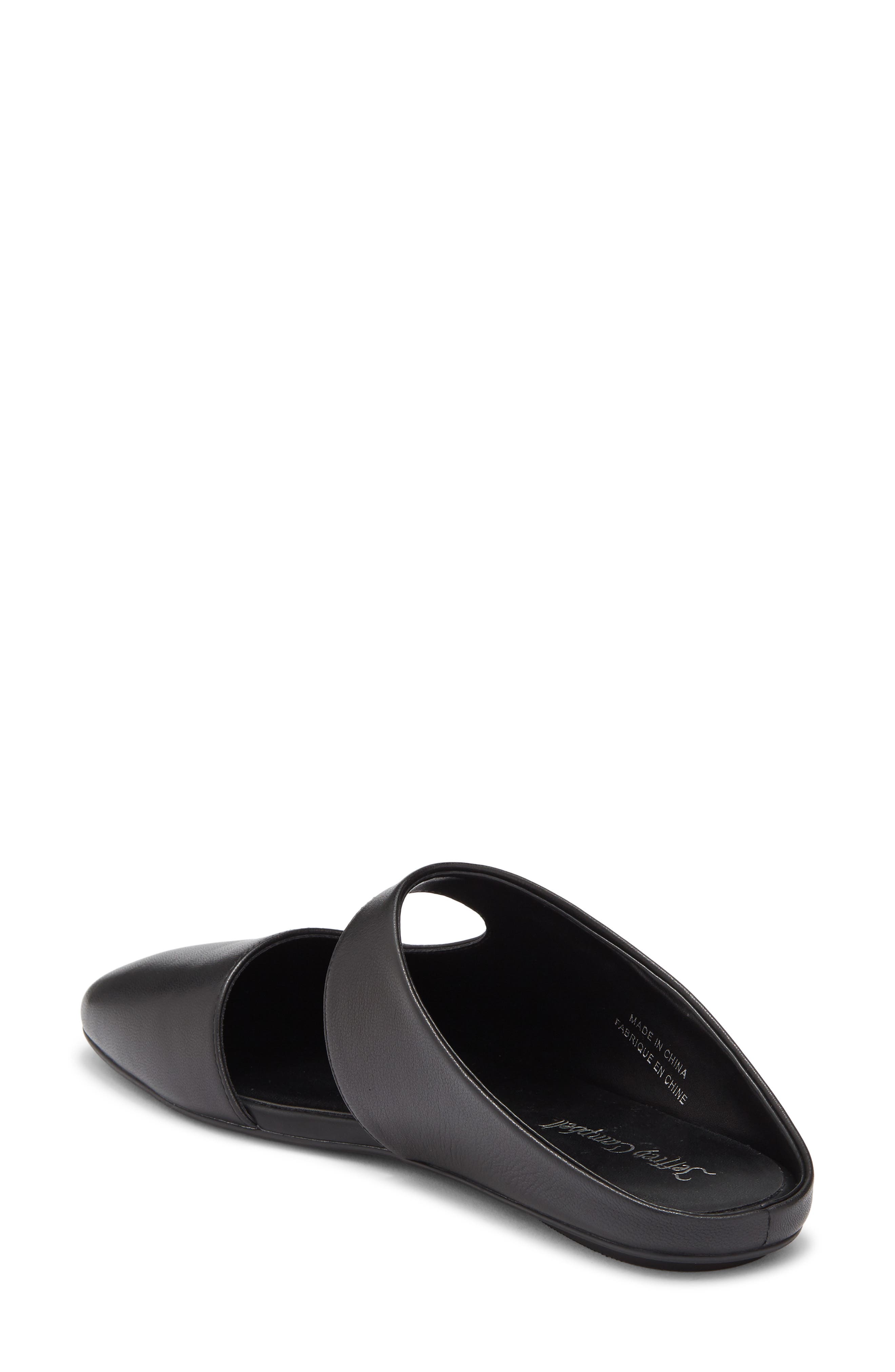 Jeffrey Campbell Siesta Leather Mule, Alternate, color, Black