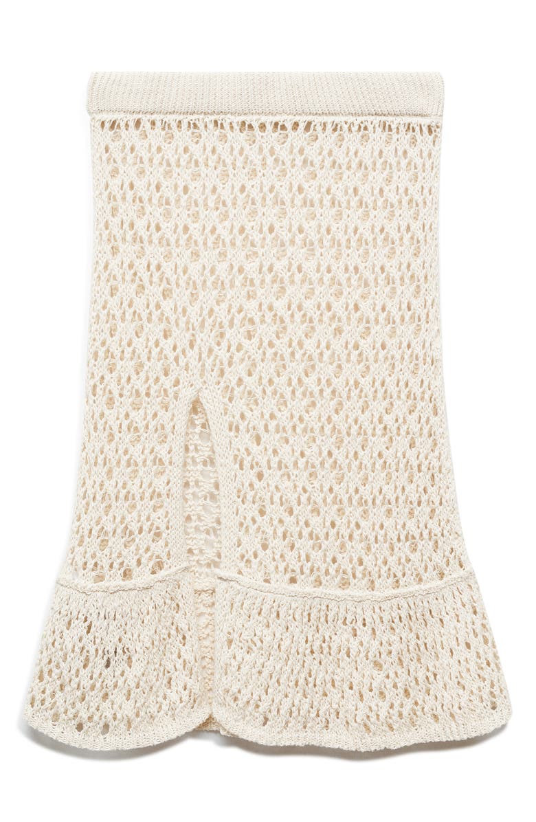 MANGO Open Stitch Cover-Up Skirt, Alternate, color,