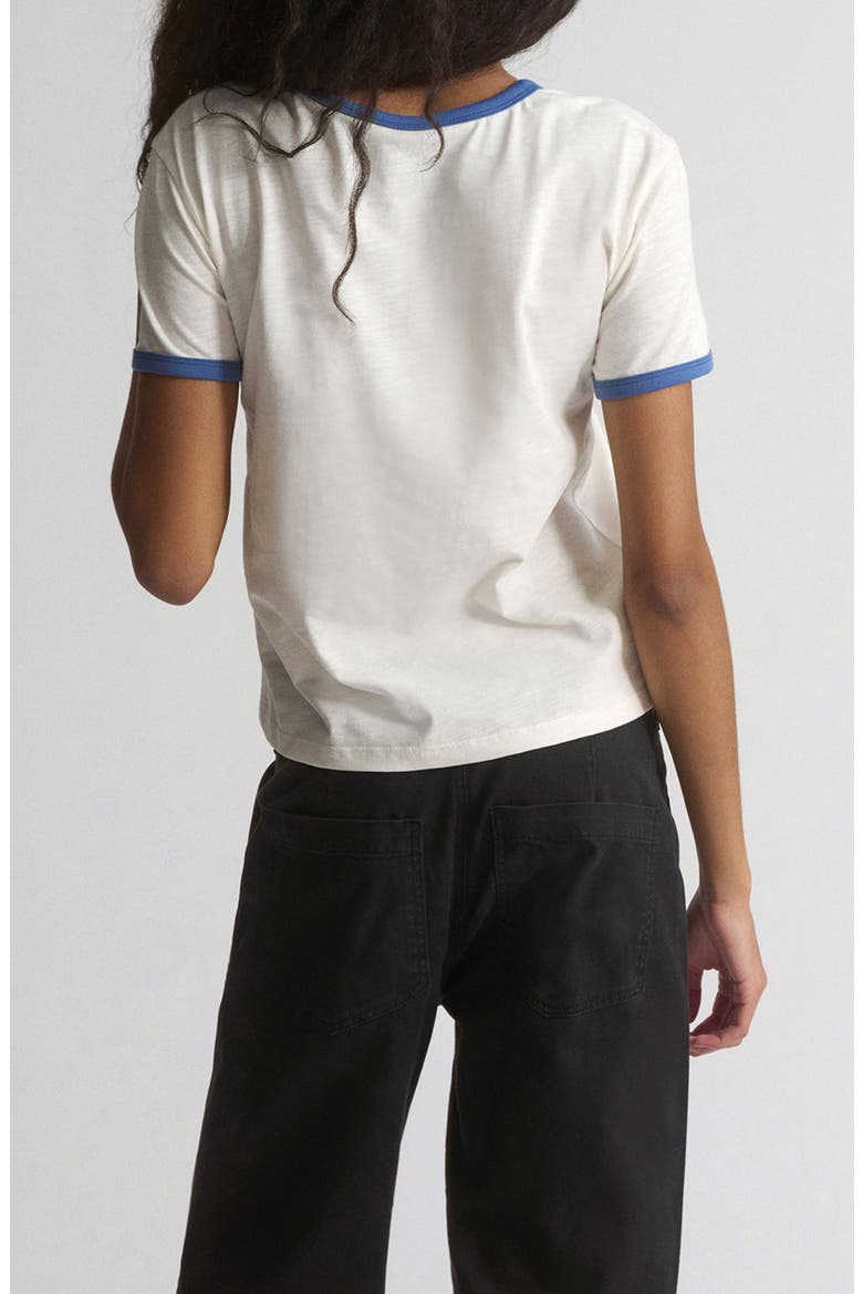 Brooklyn Slim Fit Cotton Slub Graphic T-Shirt, Alternate, color, ANTIQUE WHITE