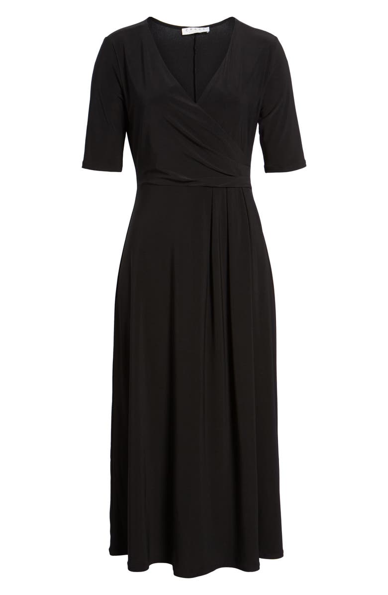 Chaus Laura Faux Wrap Midi Dress, Alternate, color,