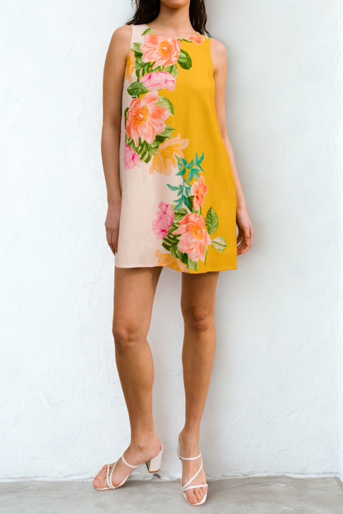Tropical Floral Mini Dress