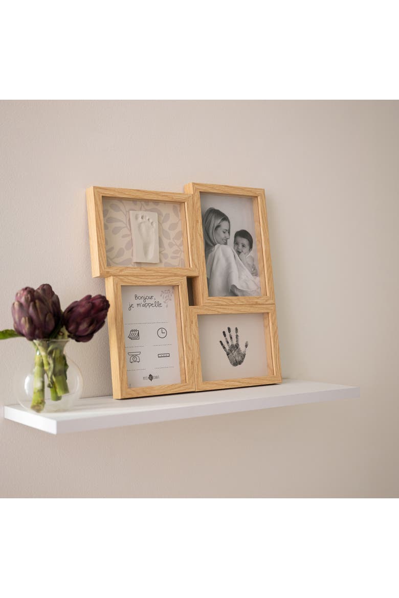 Puzzle Frame - Inkless Baby Print Keepsake Kit & Photo Memory Frame, Alternate, color, Ivy Grey