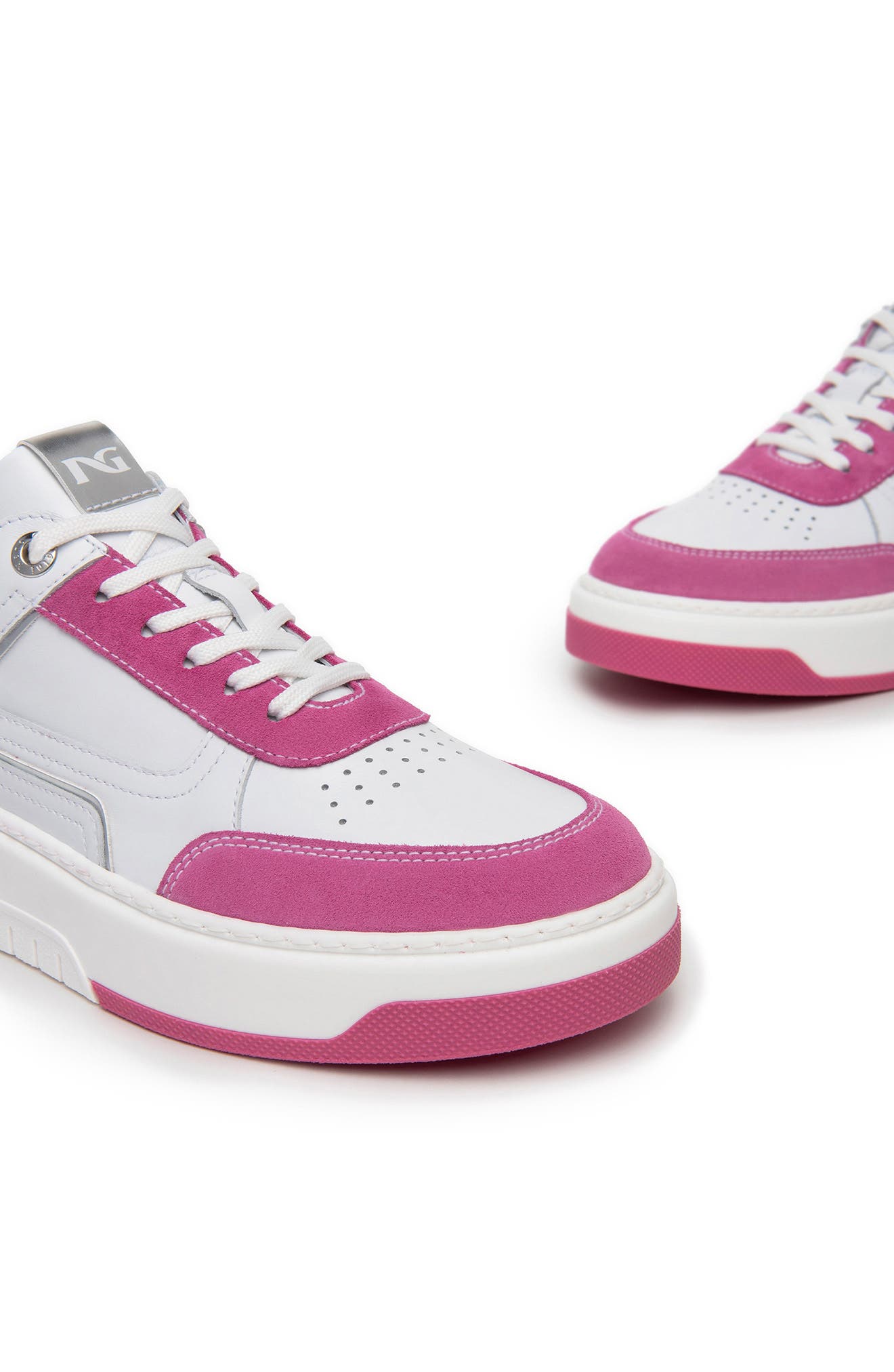 Clean Retro Sneaker, Alternate, color, PINK