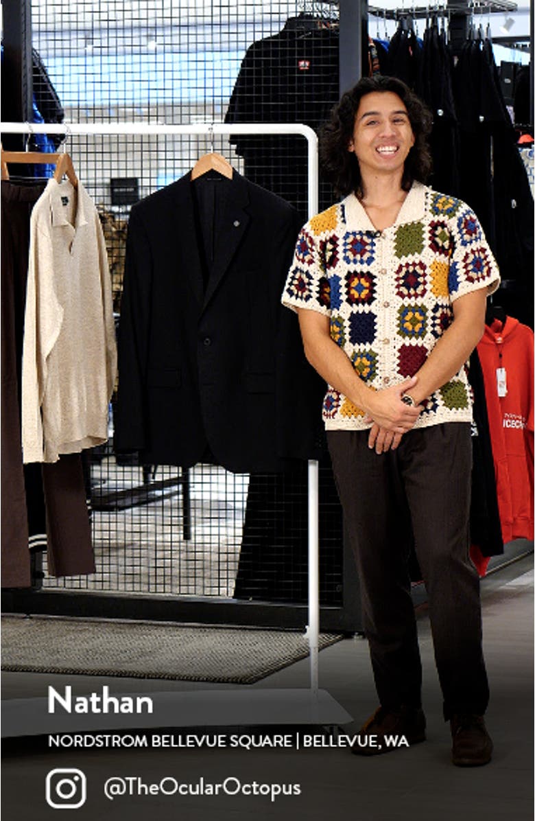 Ross Slim Fit Solid Black Wool Sport Coat Suit Separate, sales video thumbnail