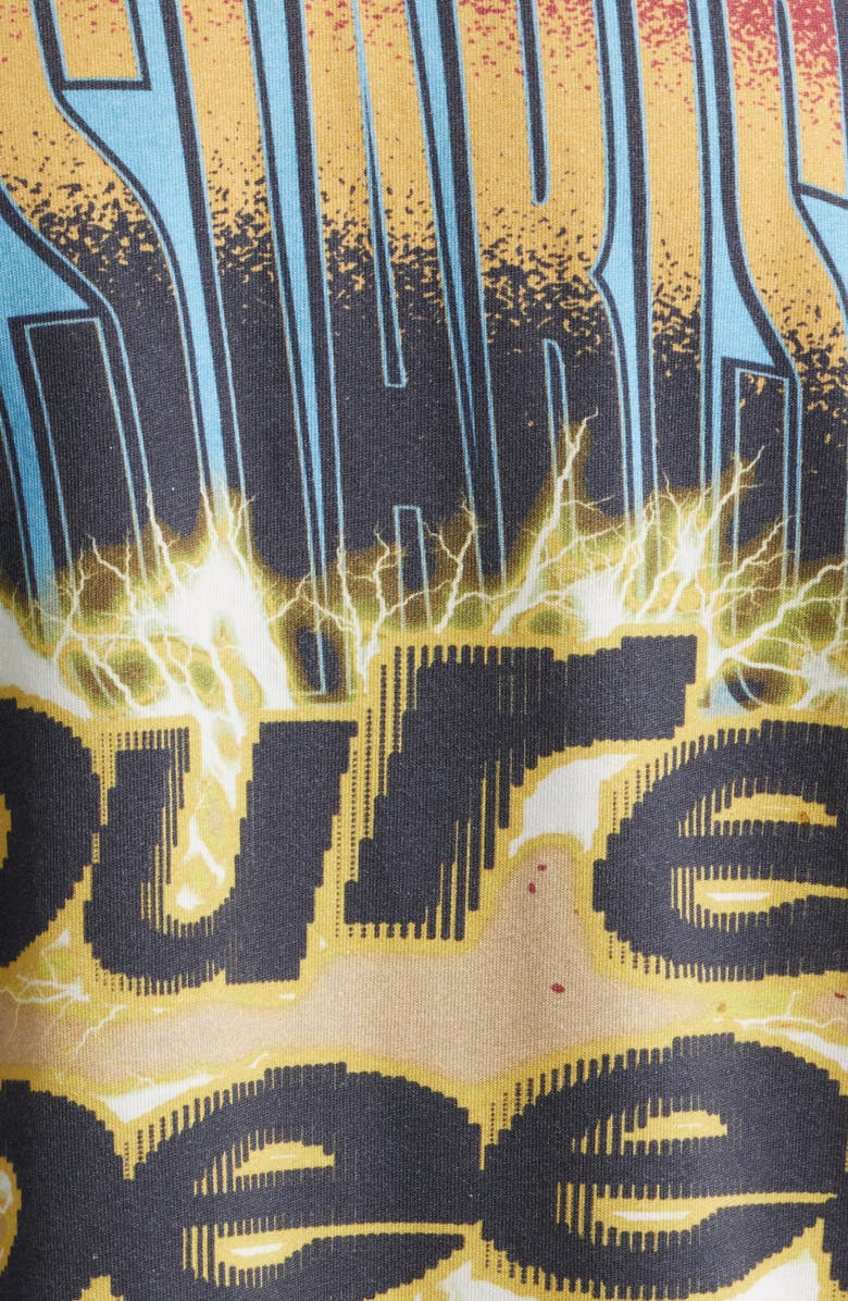 DIET STARTS MONDAY MX Racing Long Sleeve Cotton Graphic Print T-Shirt, Alternate, color, Tan/Blue/Multi