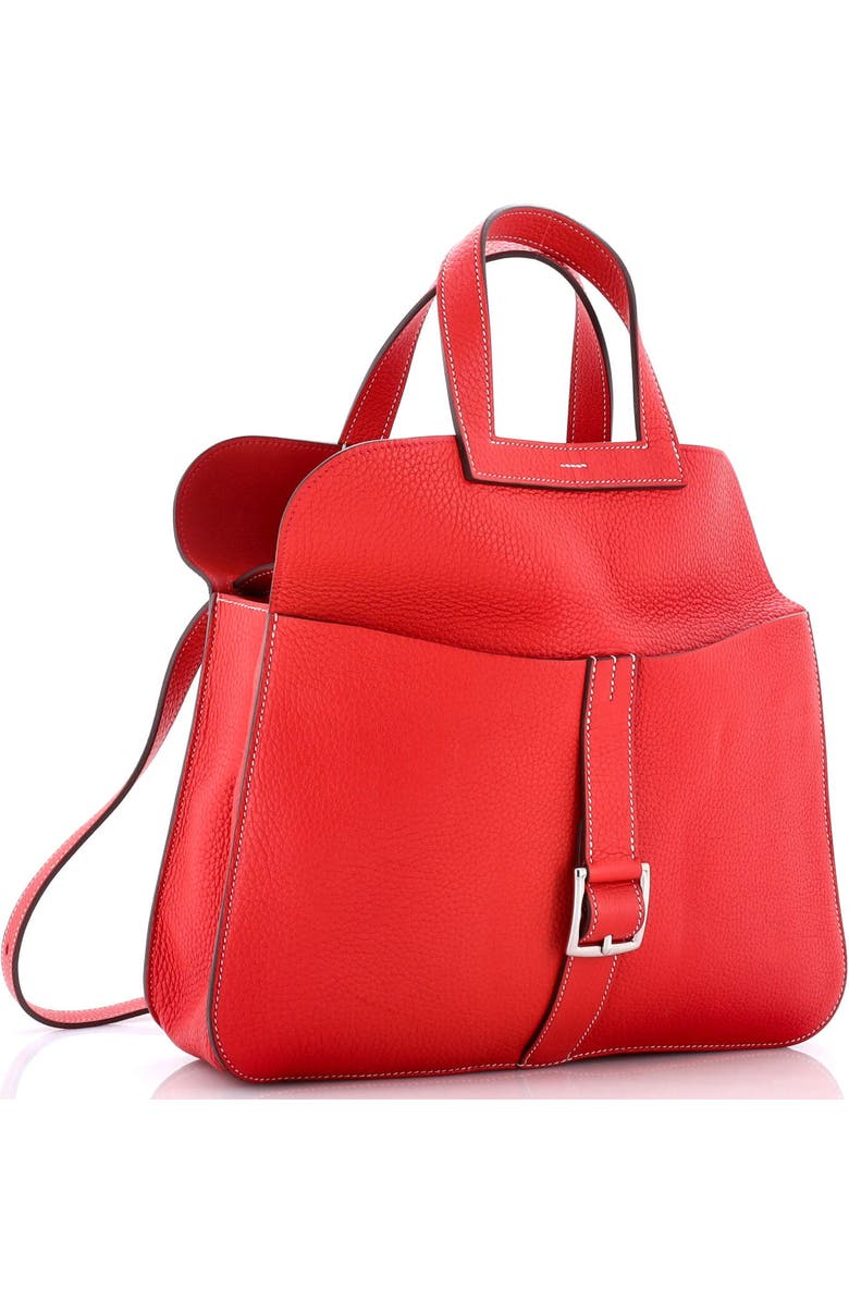 Pre-Owned Hermes Halzan Bag Clemence 31, Alternate, color, Rouge Casaque