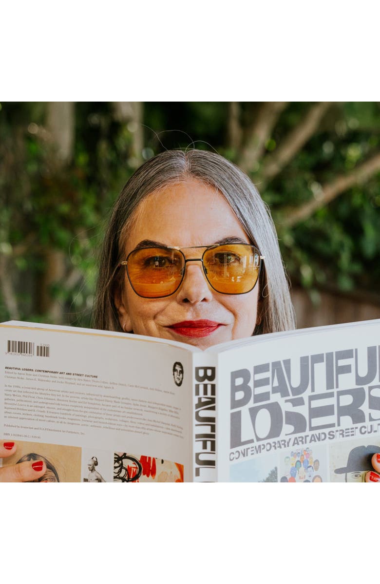 Caddis Hooper | Reading Glasses, Alternate, color, Polished Gold Yellow