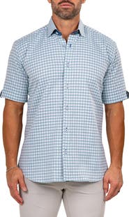 Maceoo Galileo Marthy Short Sleeve Cotton Button-Up Shirt
