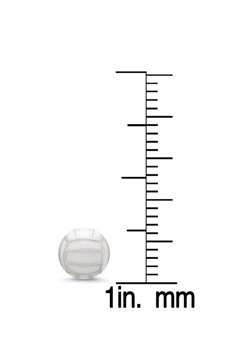 Lily Nily Kids' 3D Volleyball Stud Earrings, Alternate, color, Silver