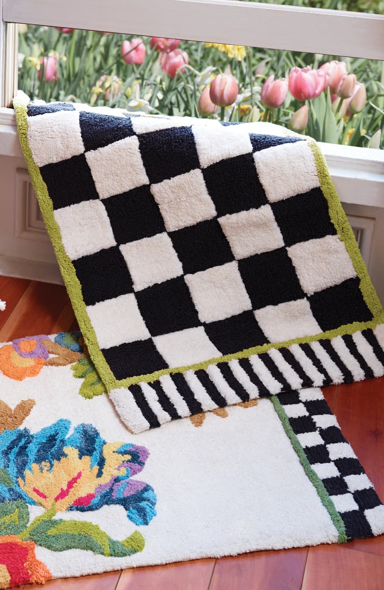 MACKENZIE CHILDS Courtly Check Bath Rug, Alternate, color, 