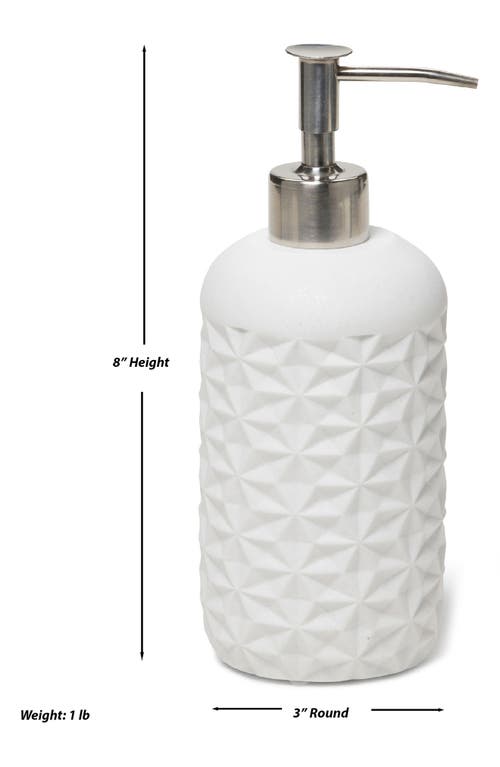 Roselli Trading Company Quilted Lotion Pump In White