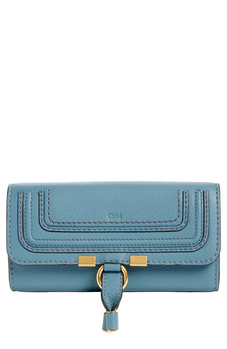 Chloé Marcie Leather Flap Wallet, Main, color, 