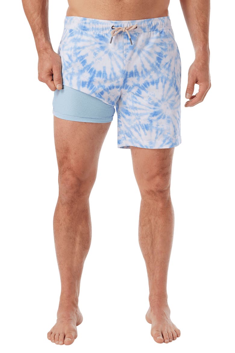 Bayberry Water Repellent Swim Trunks, Main, color, OCEAN
