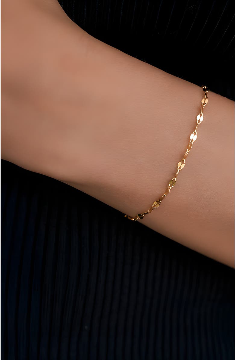 Mint & Lily Petal Chain Bracelet, Alternate, color, 925 Sterling Silver