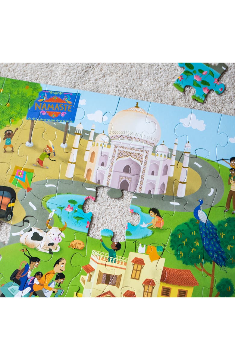 KULTURE KHAZANA Namaste India Floor Puzzle, 51 Pieces, Alternate, color, Multicolored