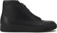 Lanvin Dbb1 High-Top Sneakers In Leather